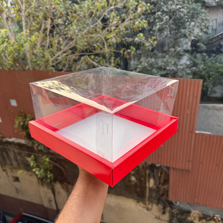 Valentine Red Full Display Hamper Box 9x9x5inch (10 pc)