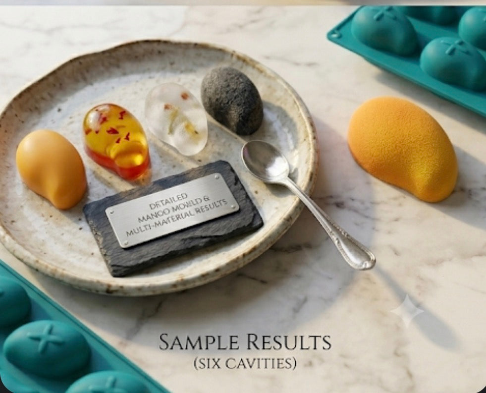 Hyper realistic Fruit Silicon Mould | Mango | 1pc (6 Cavities)