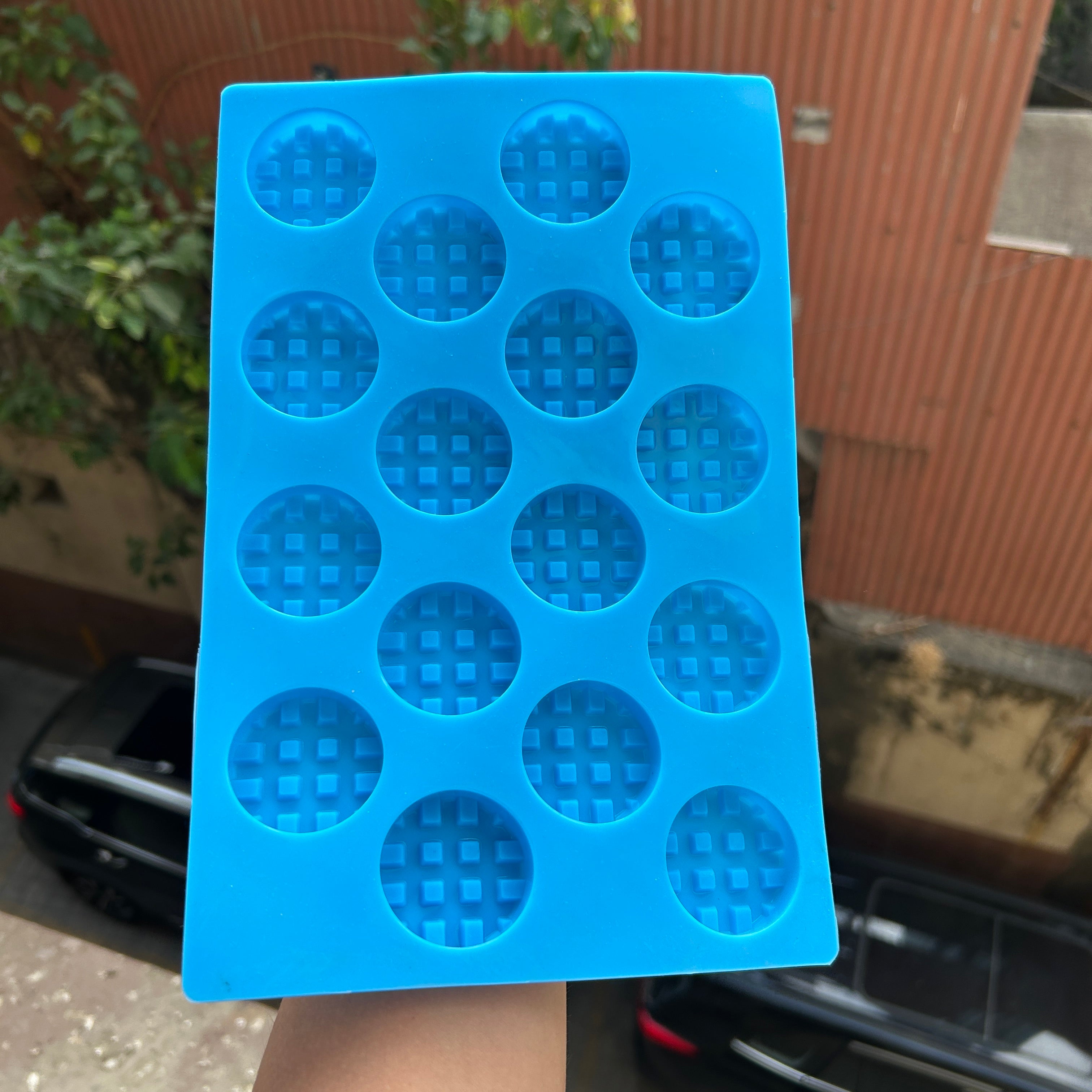 16 Cavity Round Mini Waffle Mould