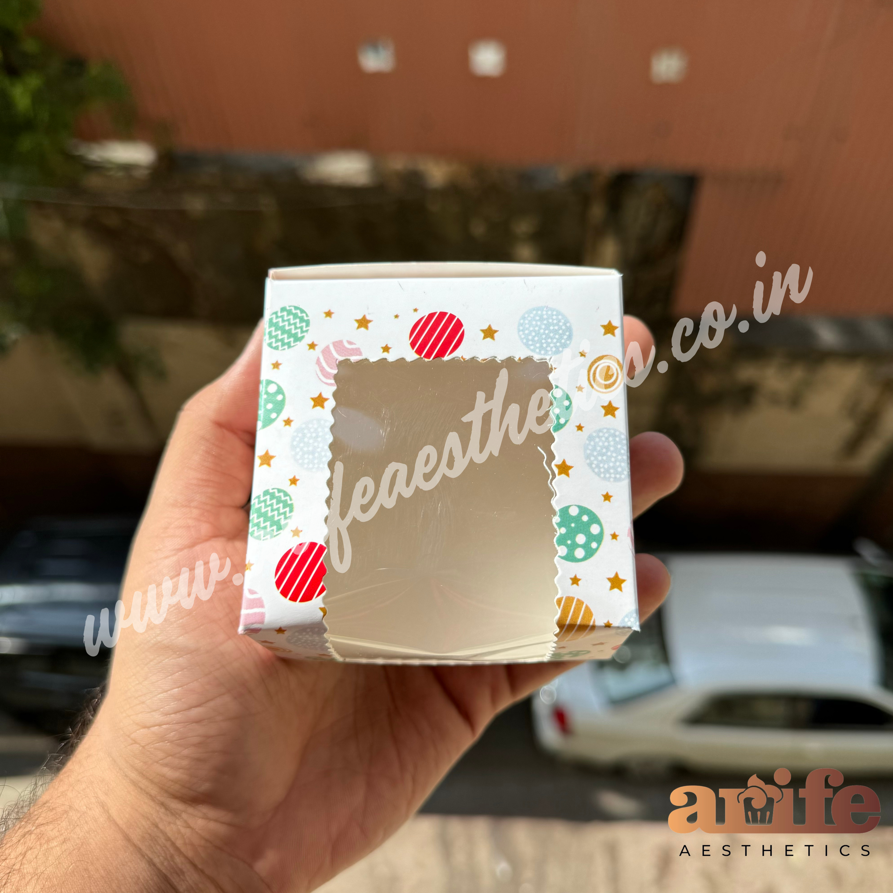 Christmas single Brownie / Cookie Box 10pcs Printed