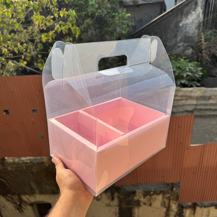 Pink Big Handle Hamper Box
