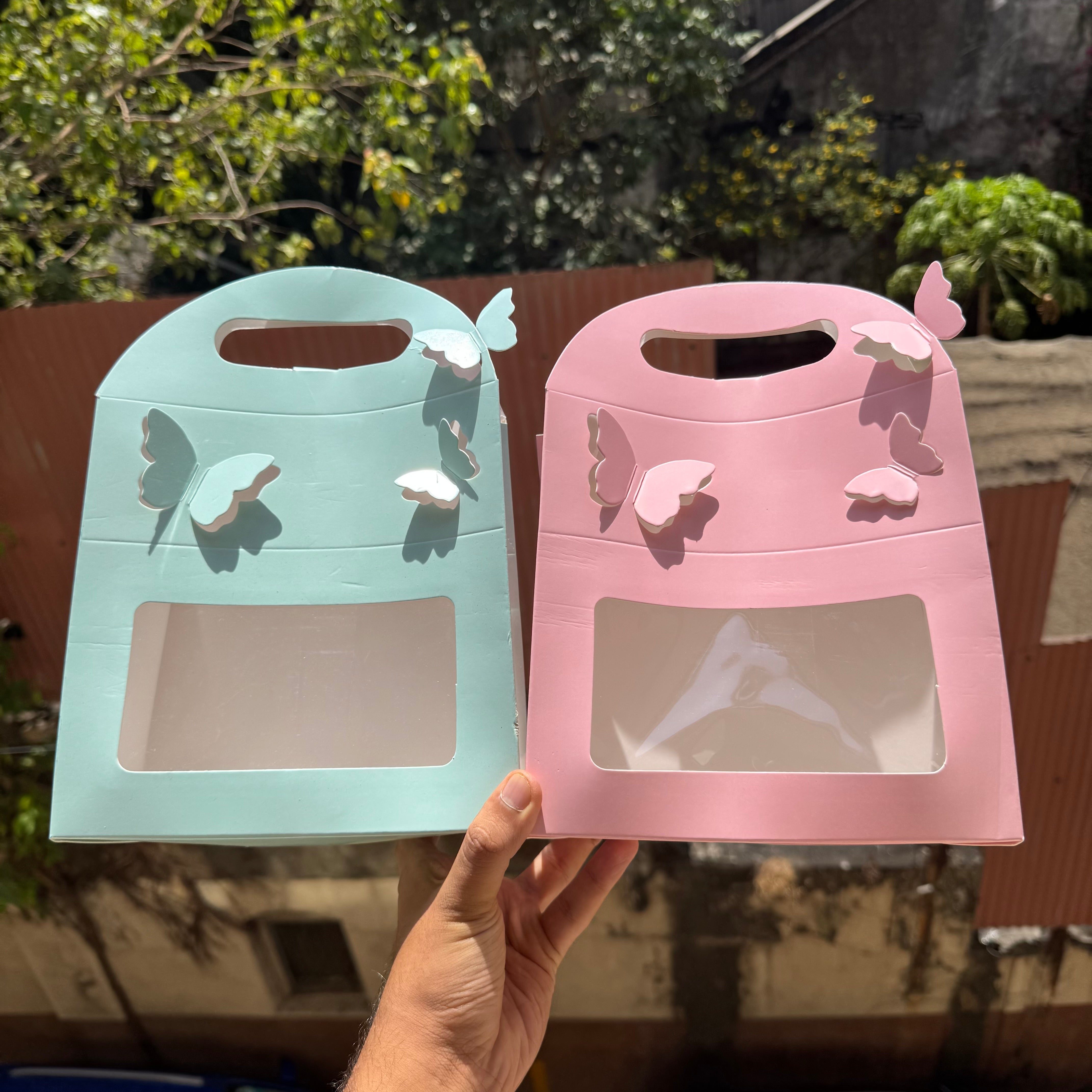 Butterfly Hamper Bag - Pink (5pc)