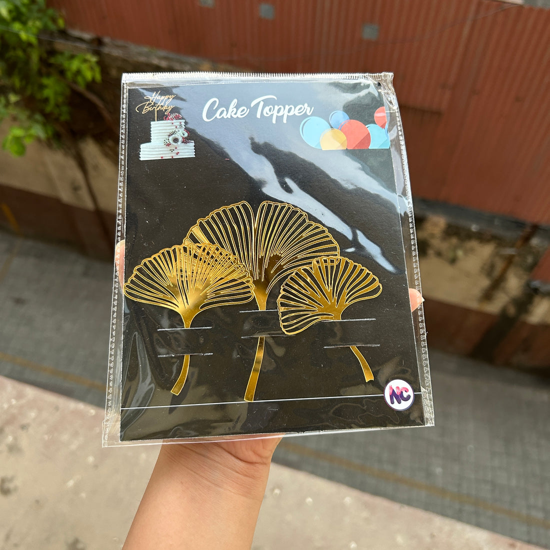 Ginkgo Leaf Acrylic Gold - Set of 3 pc