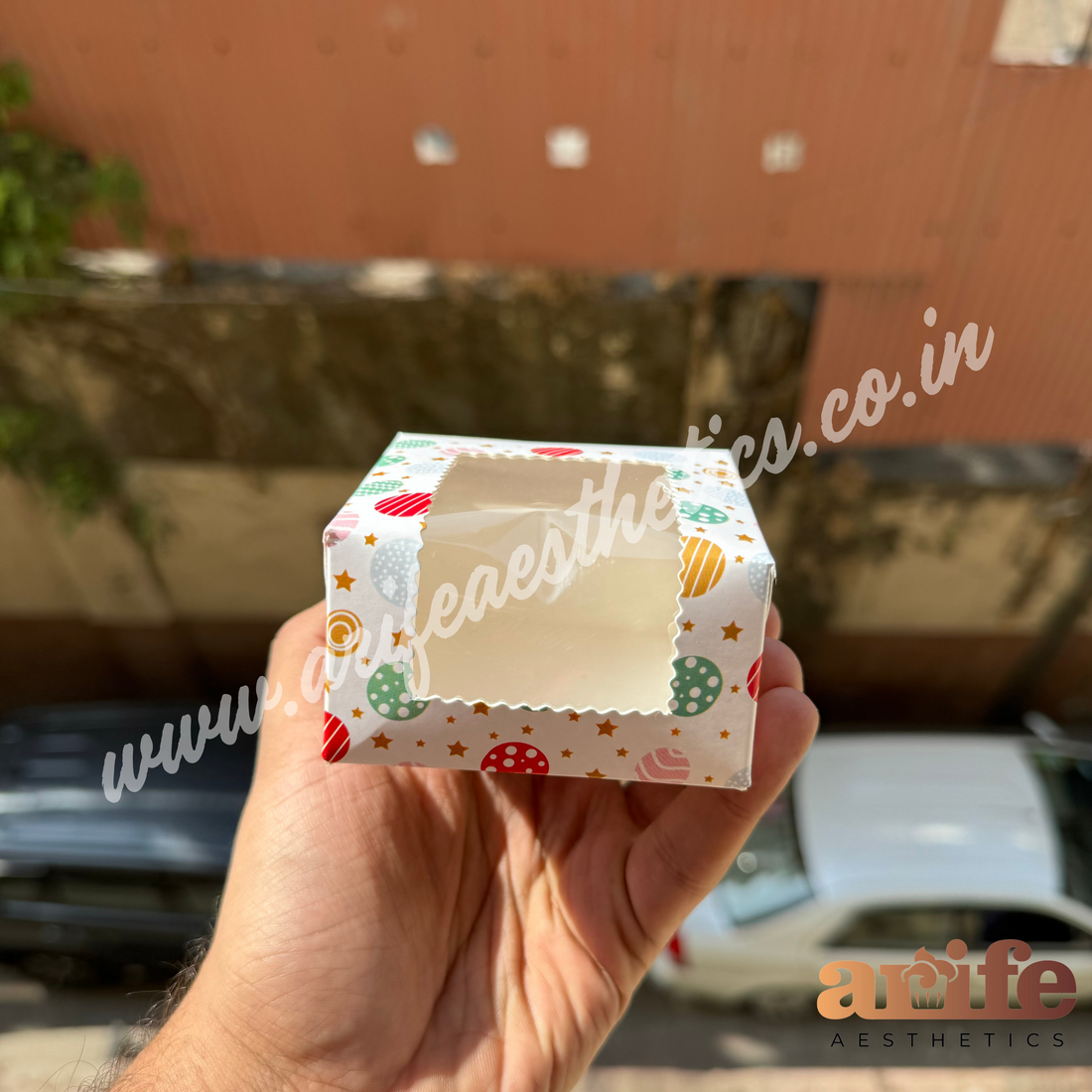 Christmas single Brownie / Cookie Box 10pcs Printed