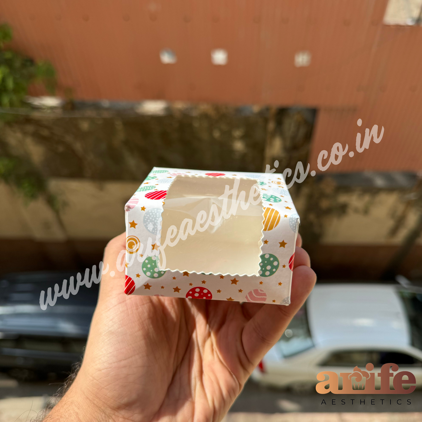 1 in 1 Brownie / Cookie Box 10pcs Printed