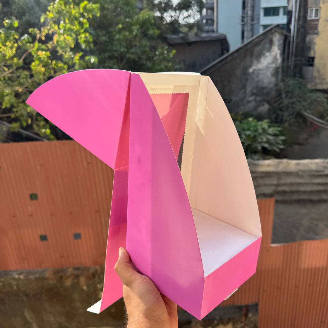 Trending Wine Glass Cake Box Purple