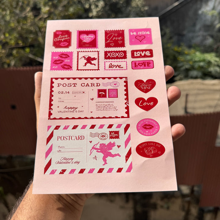 Love Notes Valentine Sticker Sheet