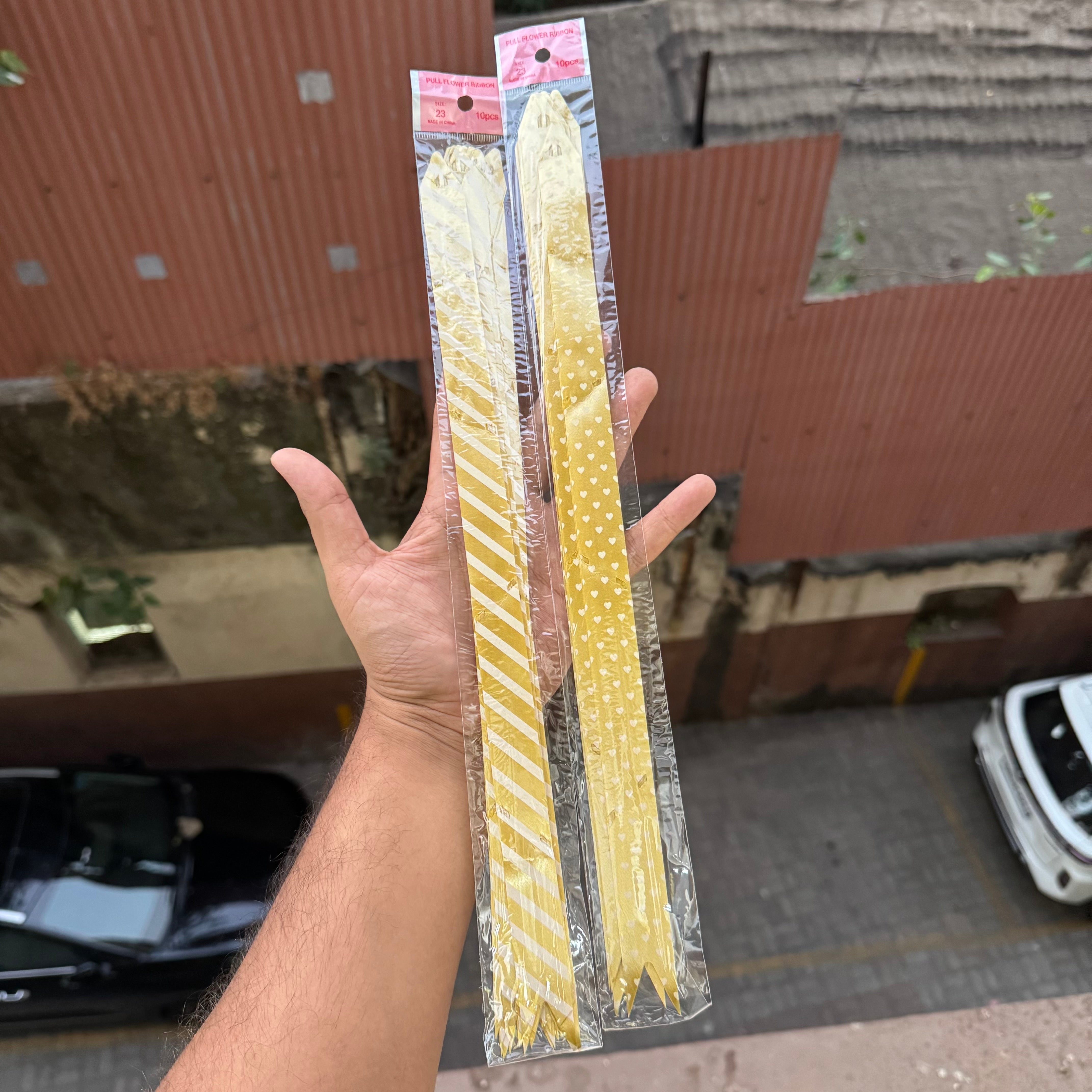 Golden Bow Ribbon (10 pc)