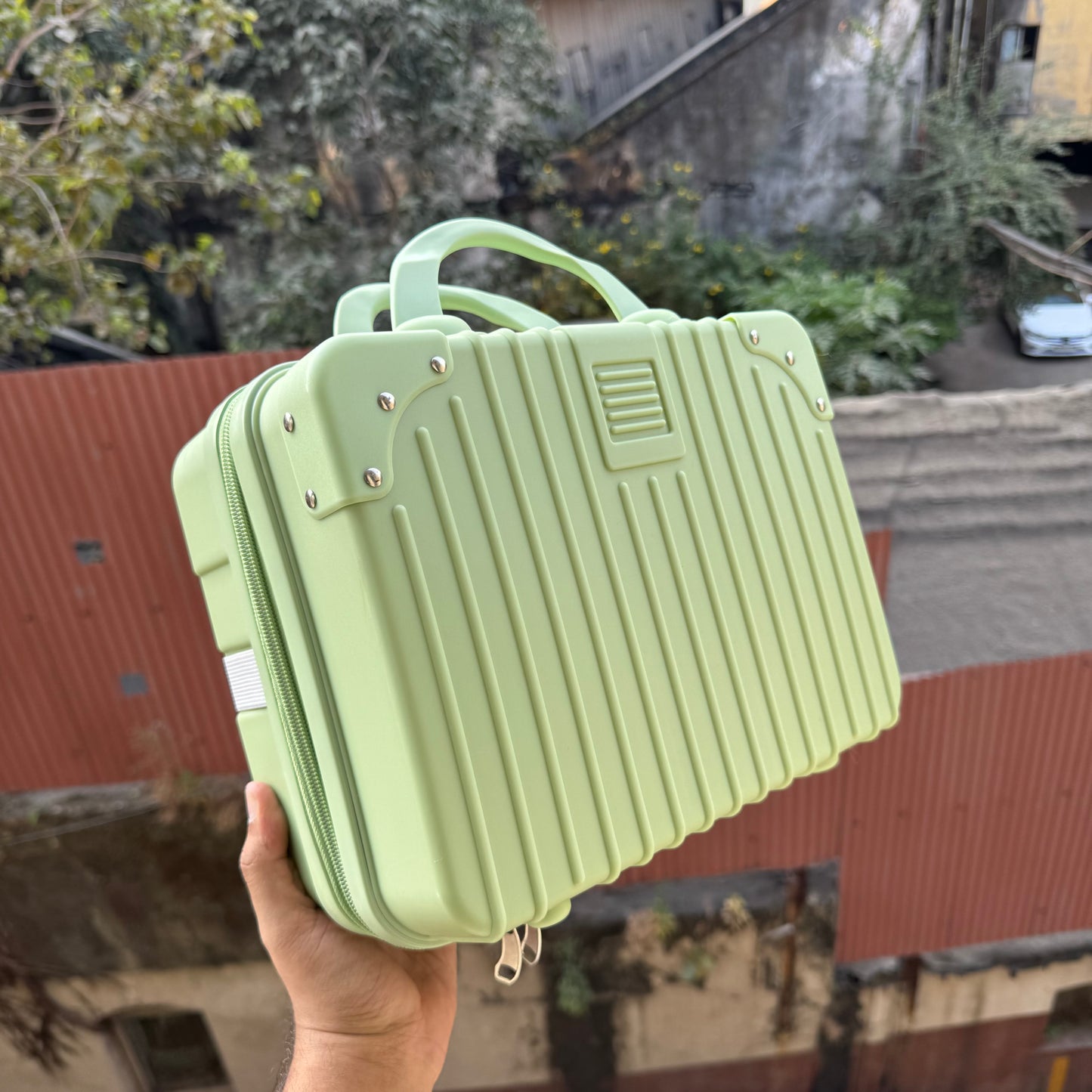 Mint Green Mini Suitcase Packaging For Hamper 1pck