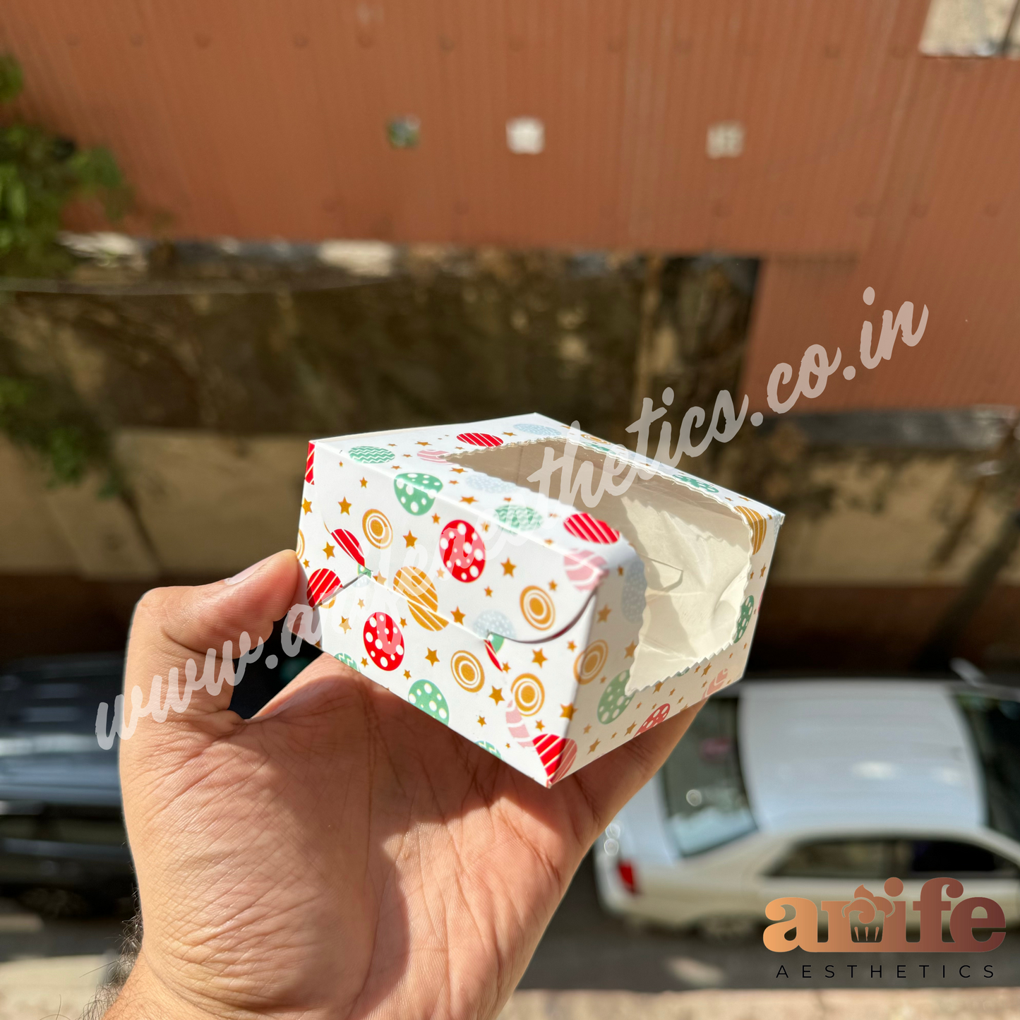 1 in 1 Brownie / Cookie Box 10pcs Printed