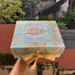 Festive Print Collapsible Ribbon Trunk Box
