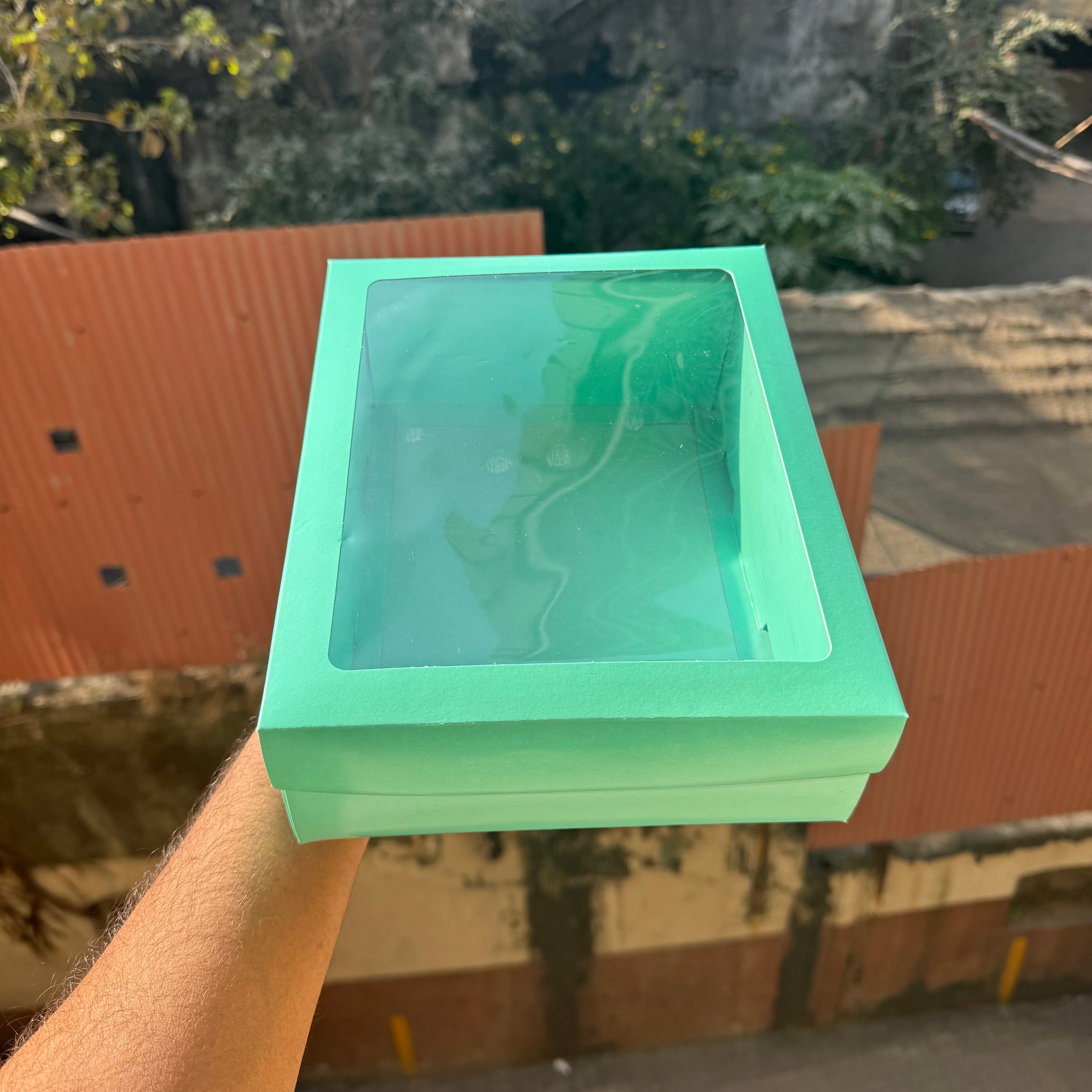 Mint Green Top Bottom Hamper Box - Valentine Edit