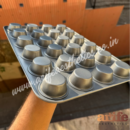 24 in 1 cupcake aluminium tray