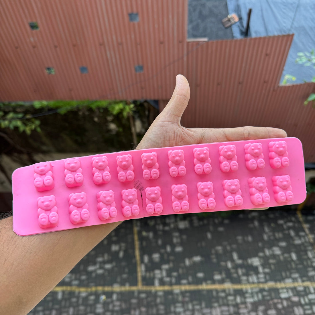 Teddy Silicon Jelly Mould 1pc (20 Cavities)
