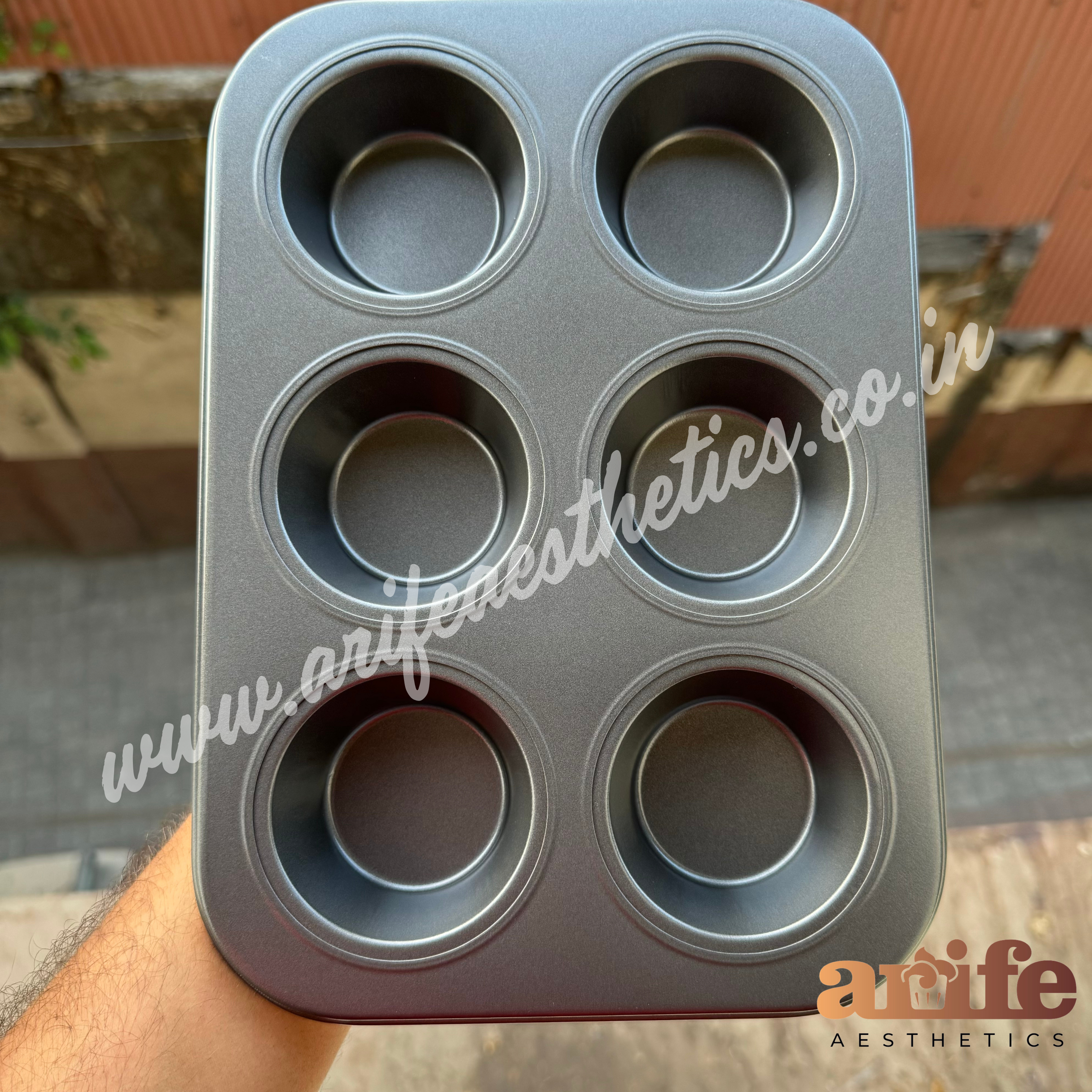 Non Stick Cupcake Tray 6 in 1 Standard