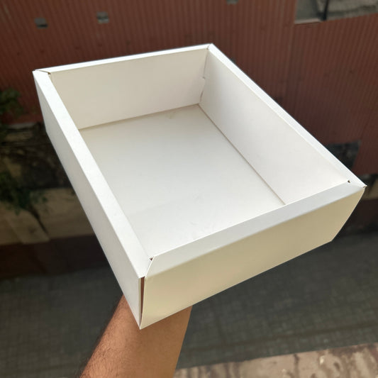 White Hamper Box With Lid