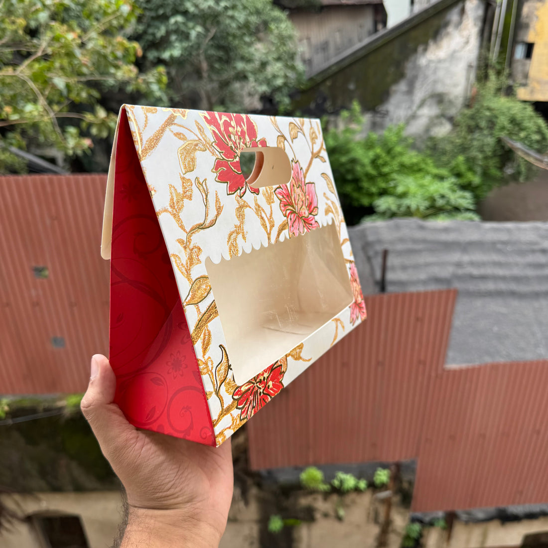 Floral Jar Bag For 3 Jar (10 pc)