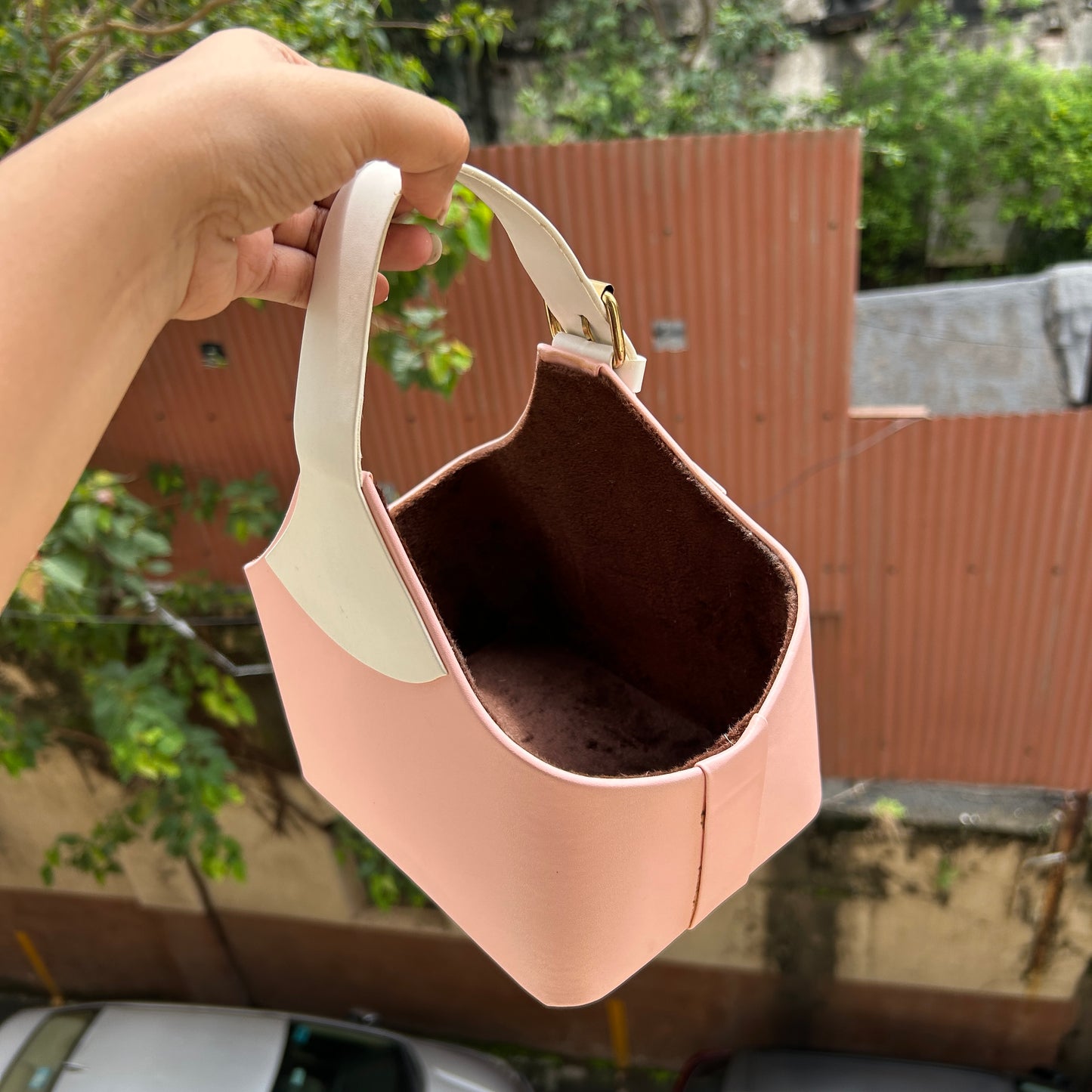 Premium Mini Leatherite Baskets Pink