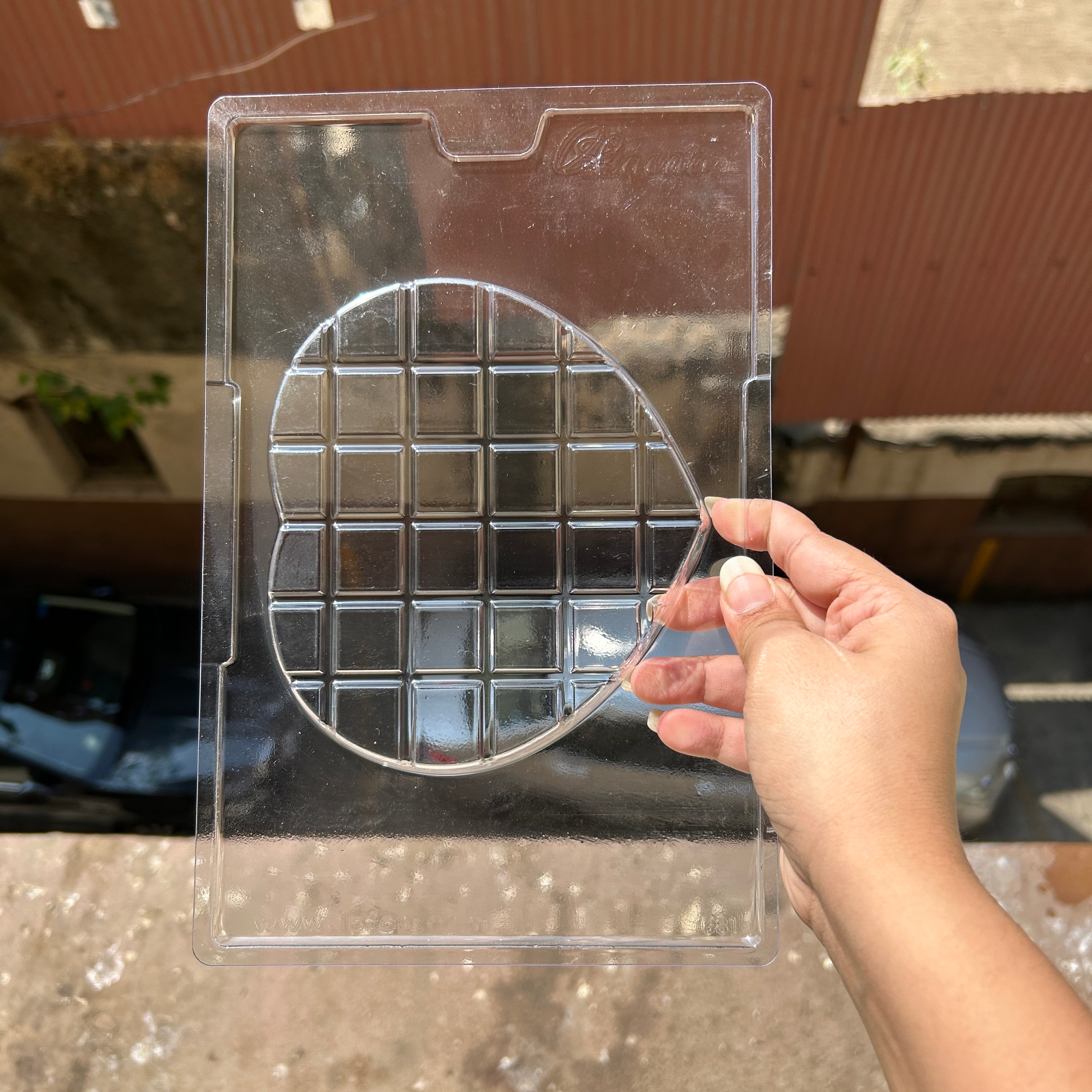 Heart Kunafa Bar Mould Pvc