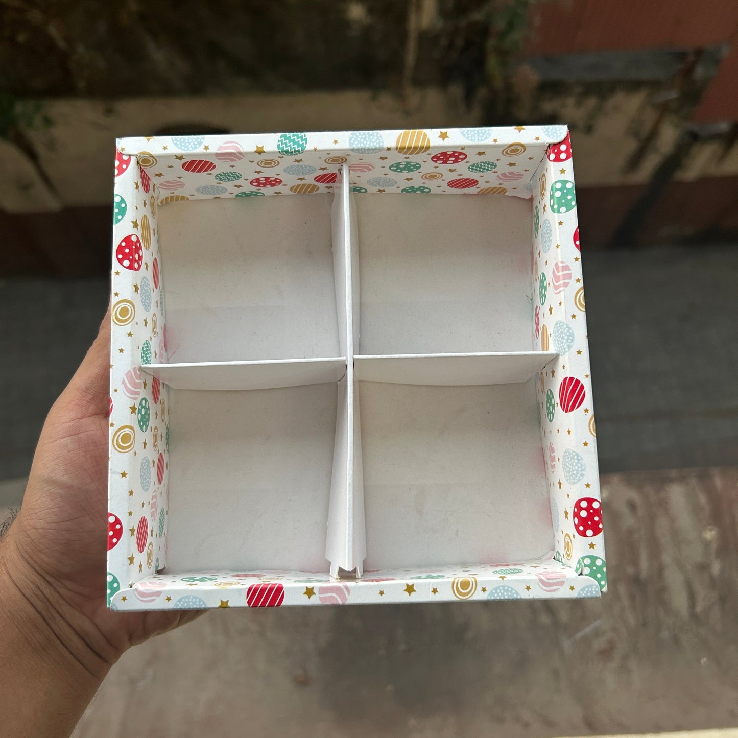 White Partition Brownie Box