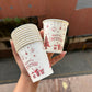 Christmas Disposables - Xmas Paper Cups 210ml (10pcs)