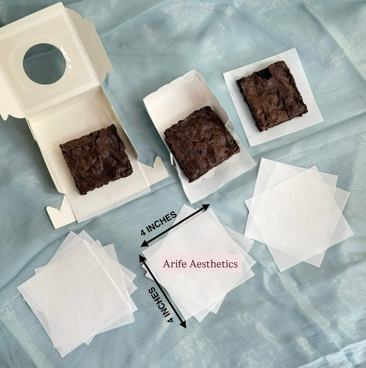 4x4inch Square Precut Greasing Paper (100-120pcs)