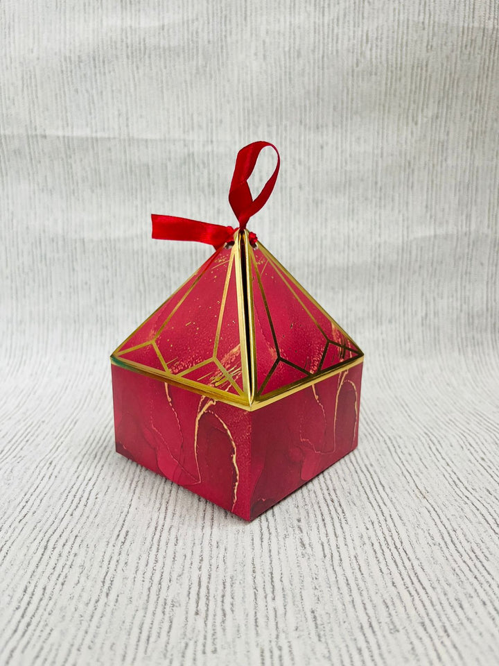 Pretty Diamond Box For Chocolates / Jewellery / Candles (10pc) includes ribbon