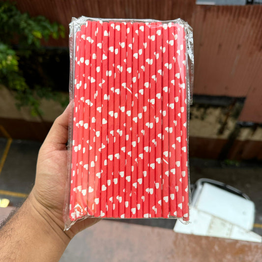 Paper straws 100pc pack