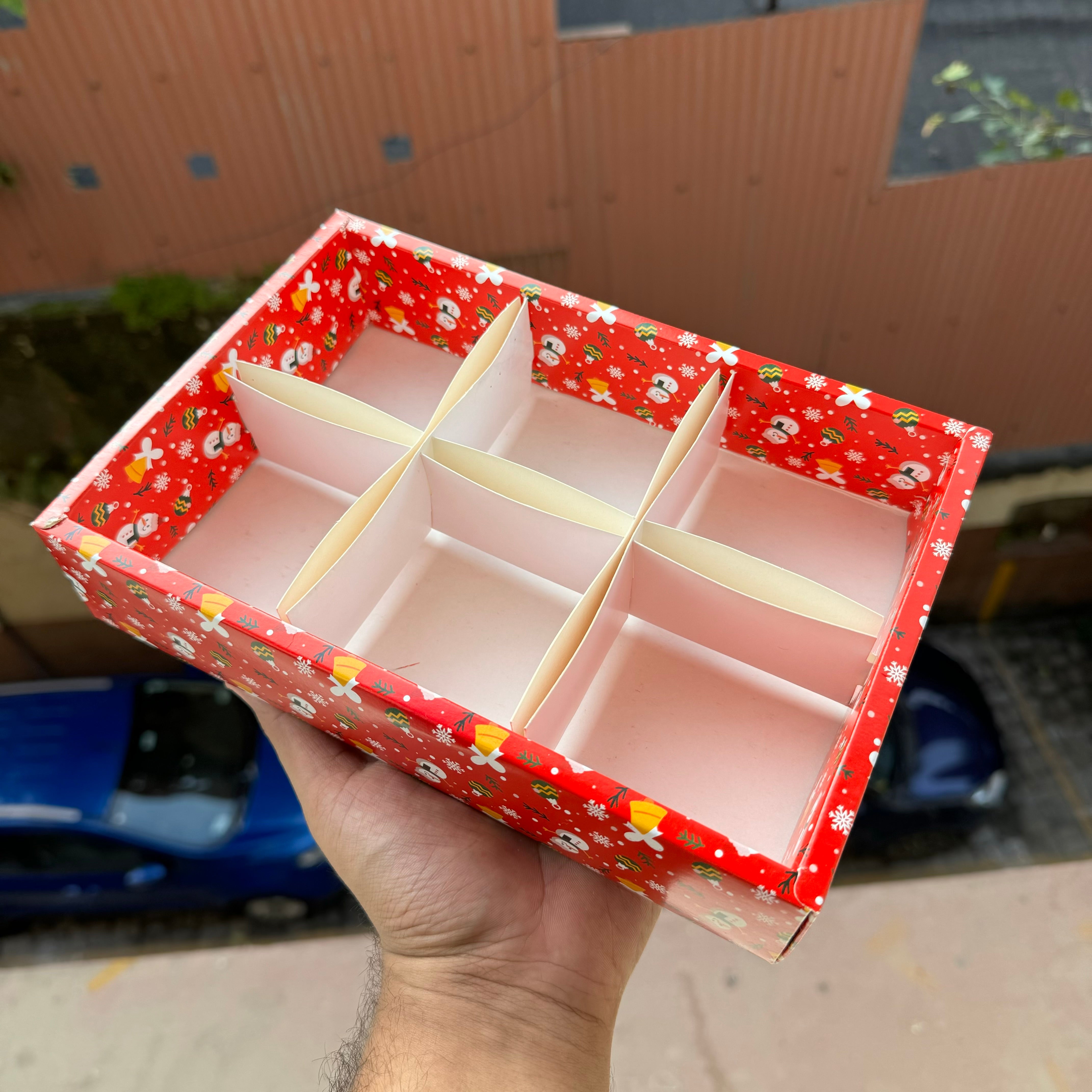 Christmas 6 Partition Box (10pc)