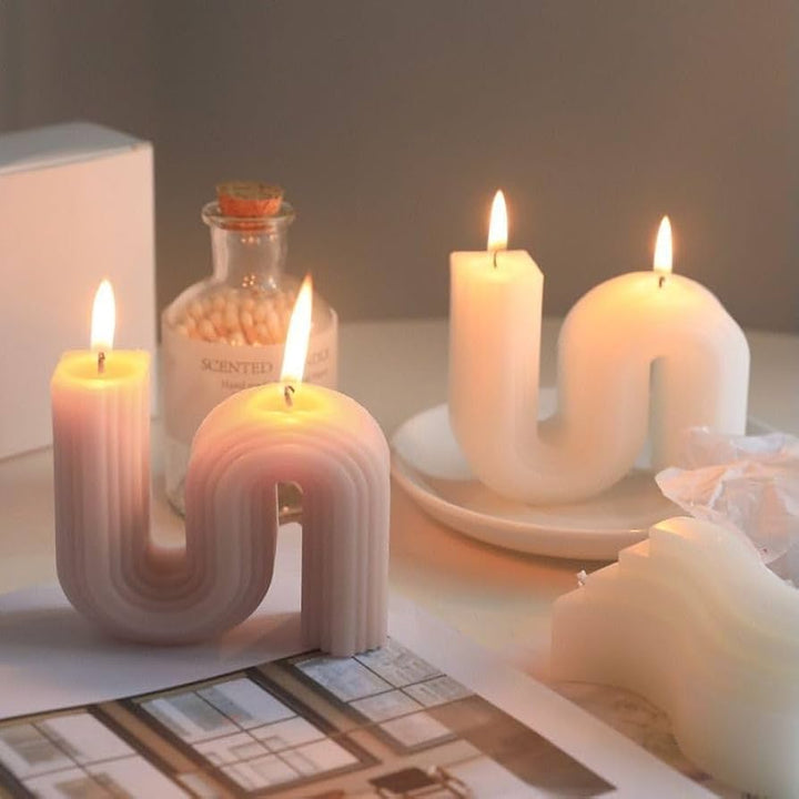 S Shaped Candle Silicone Mould