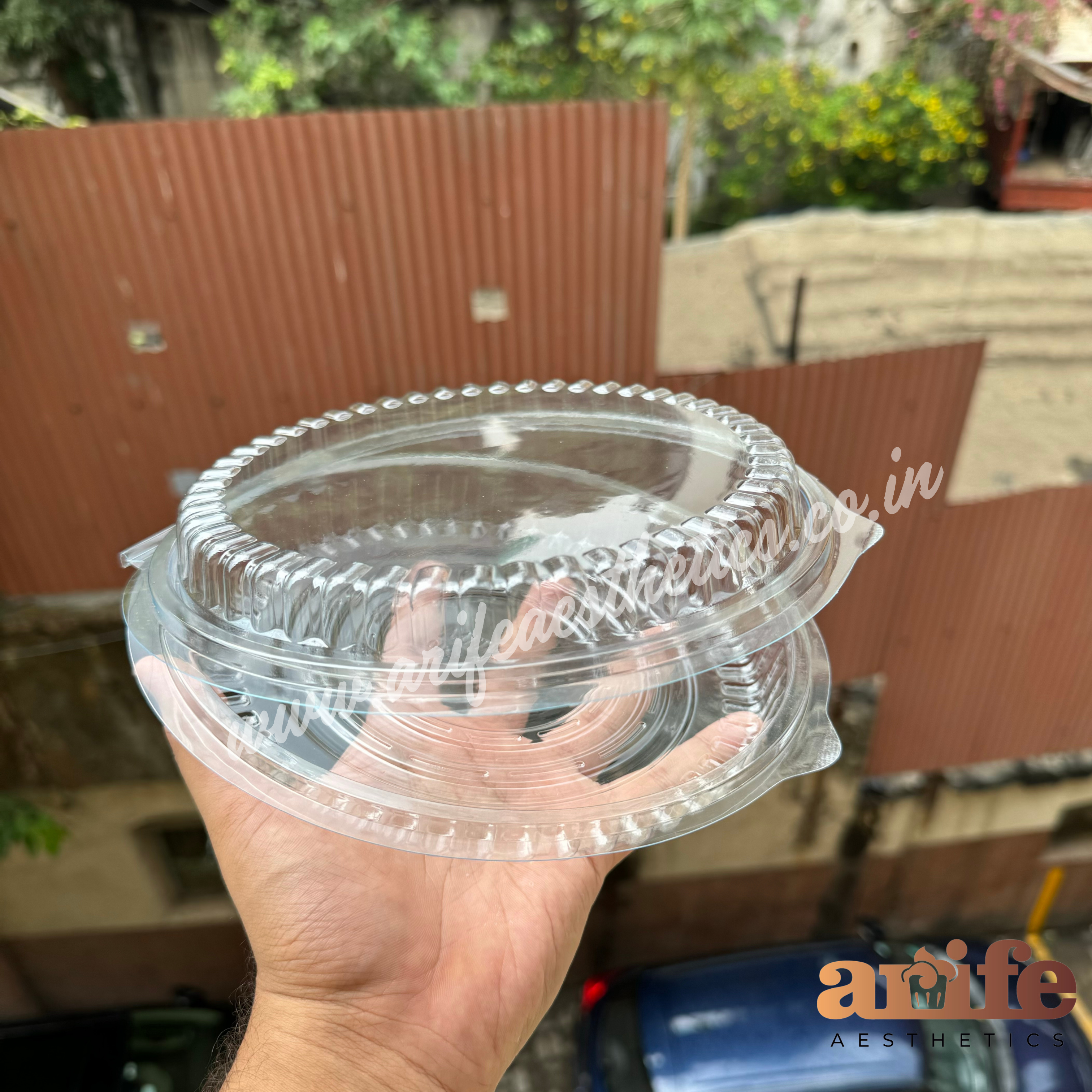 Round Pvc Cake Box Container 6inch (10pc)