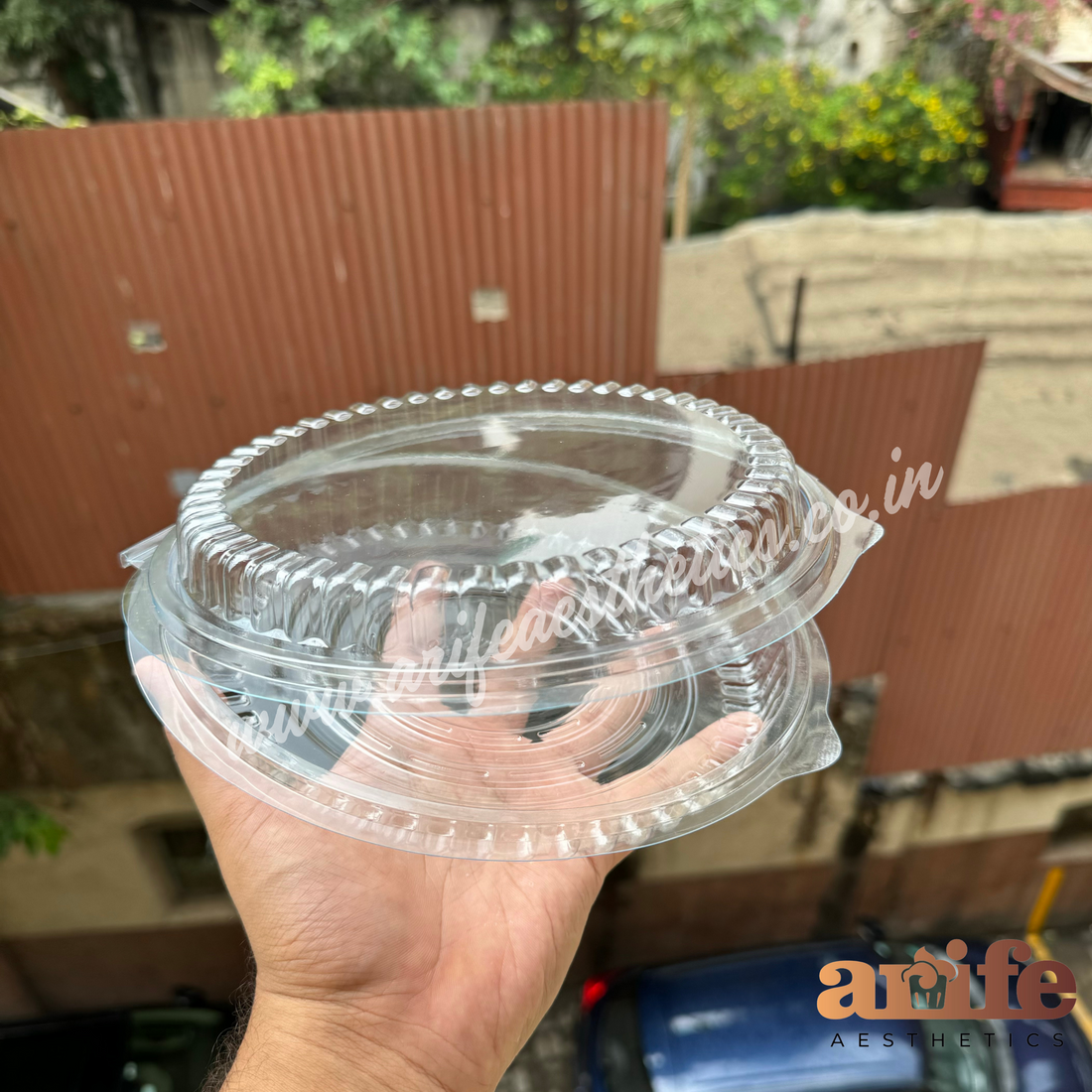 Round Pvc Cake Box Container 6inch (10pc)