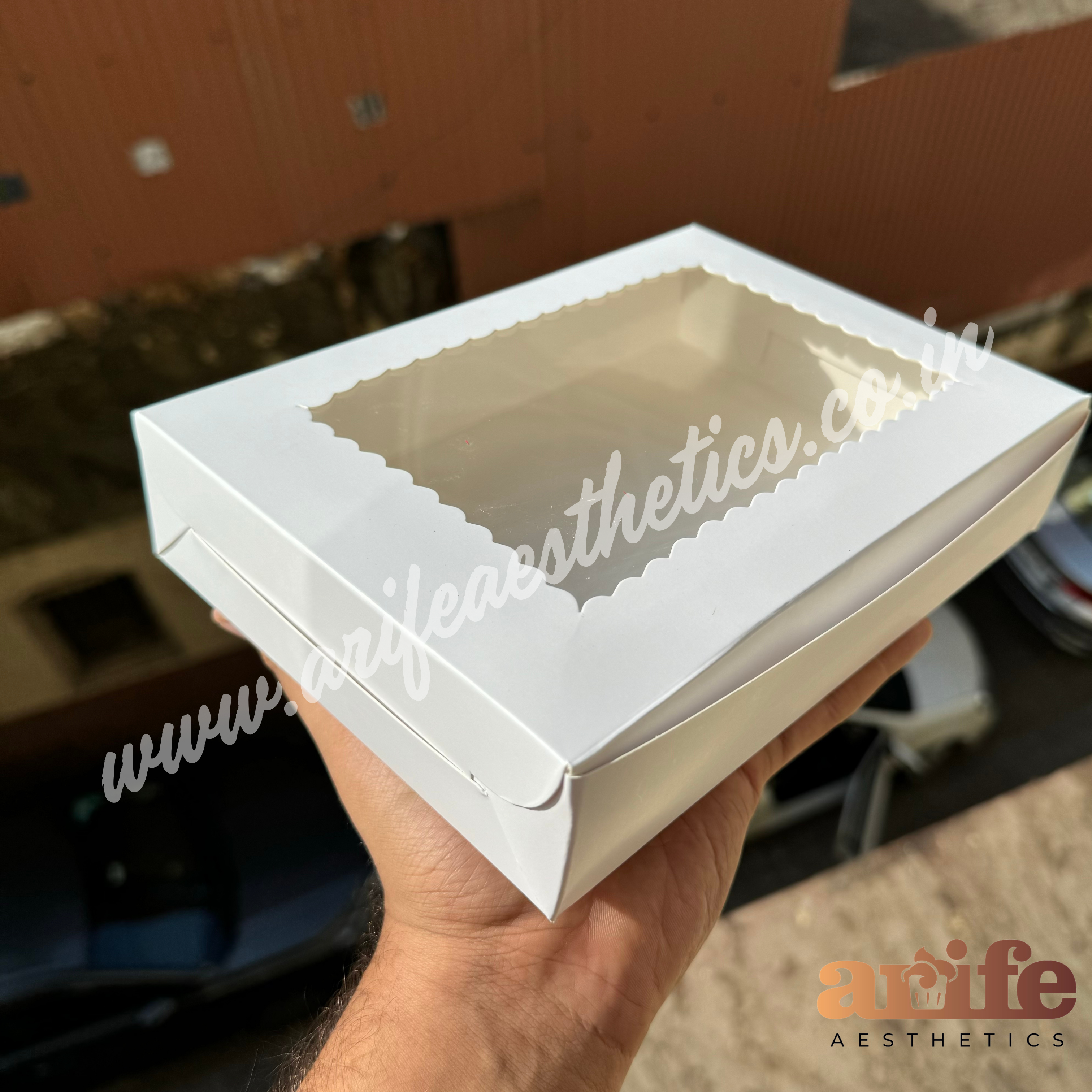 Six Brownie Box White (10pc)