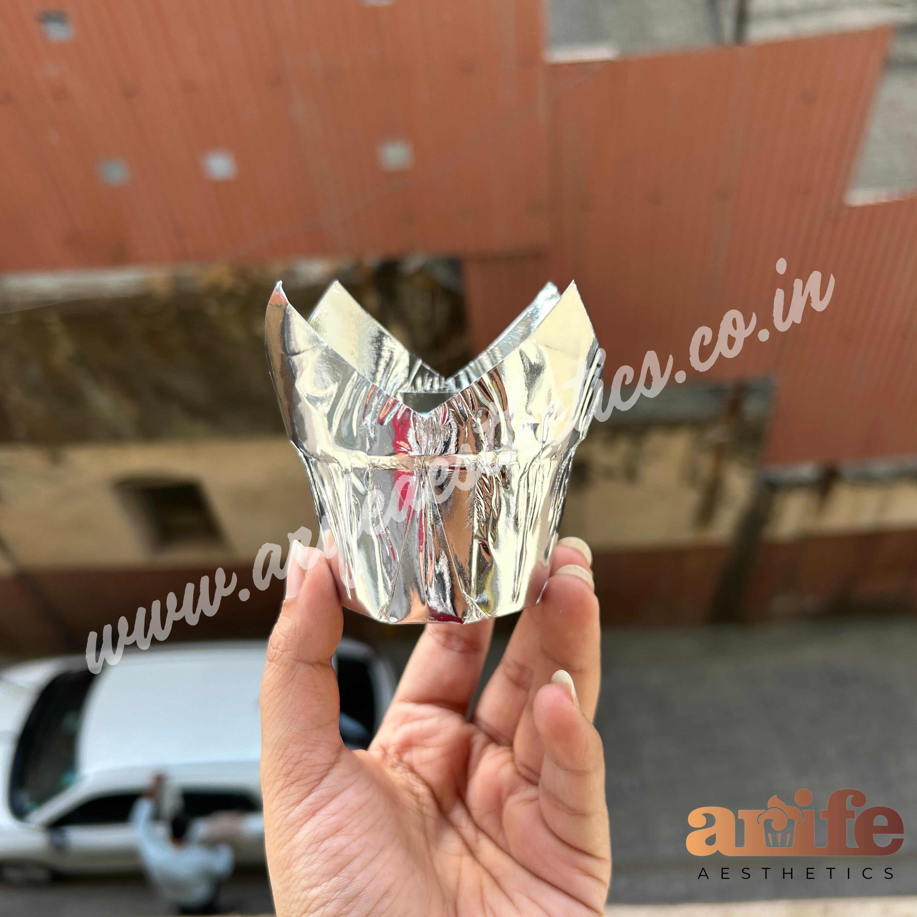 Gold Tulip Liner Metallic 50pcs Pack