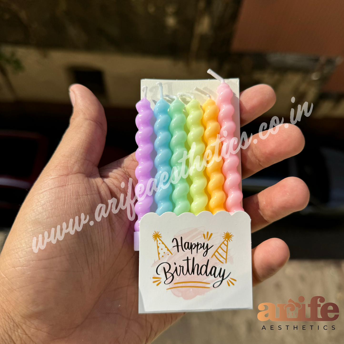 Pastel Twisties Candle