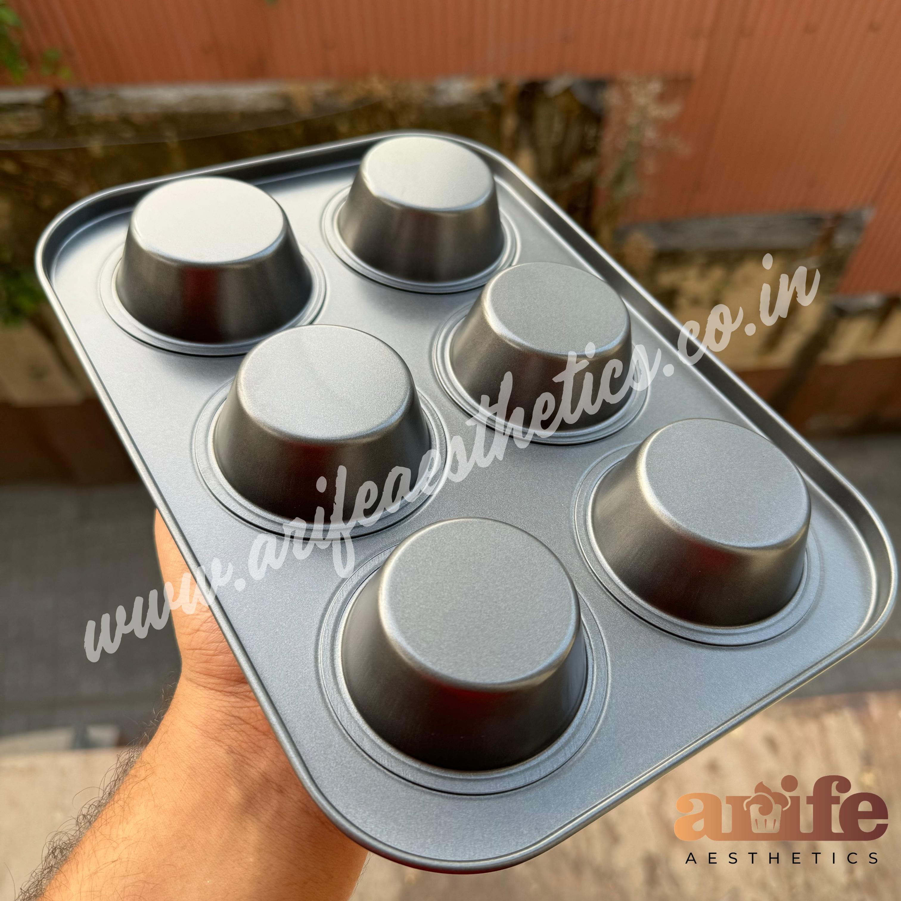 Non Stick Cupcake Tray 6 in 1 Standard