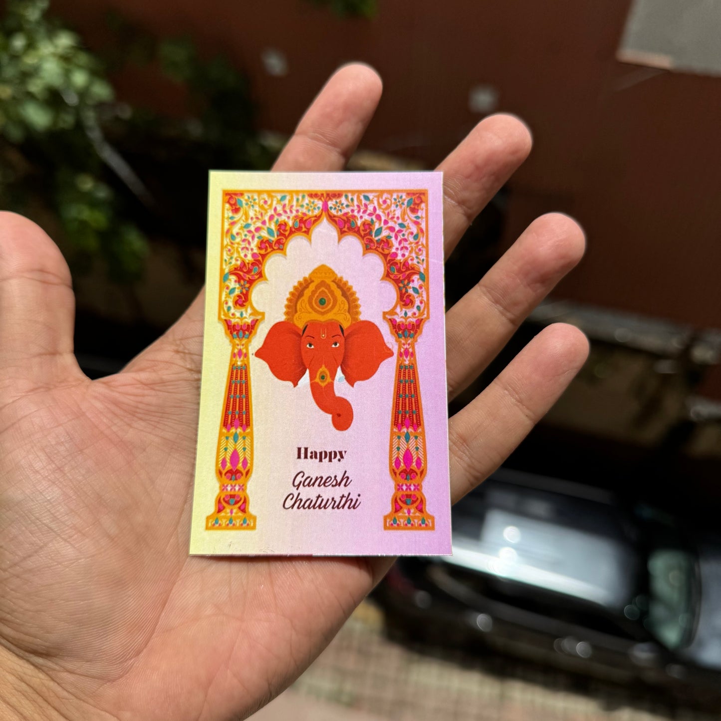 Ganpati Cards Big (10pc)