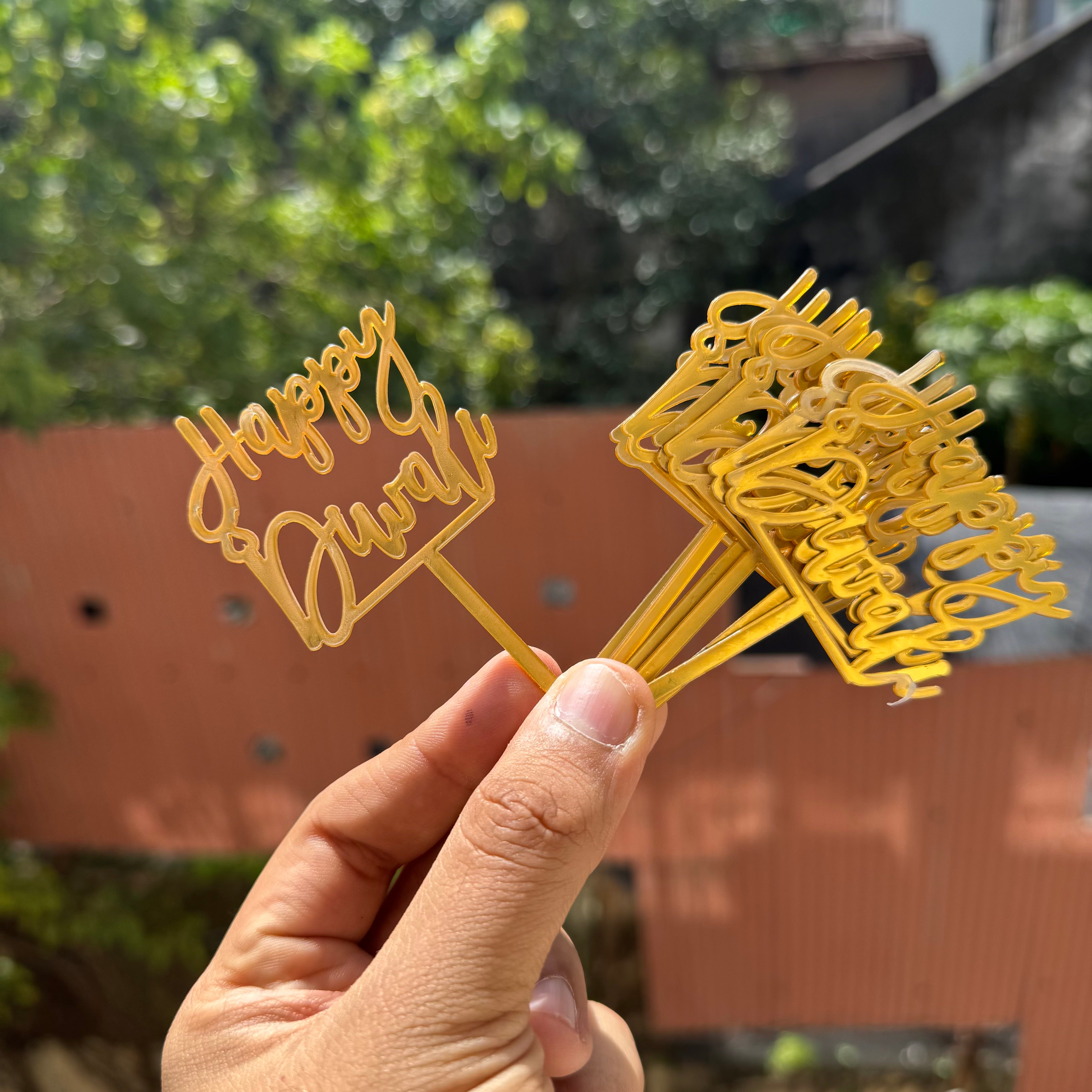 Happy Diwali 3” Acrylic Topper (10pc)