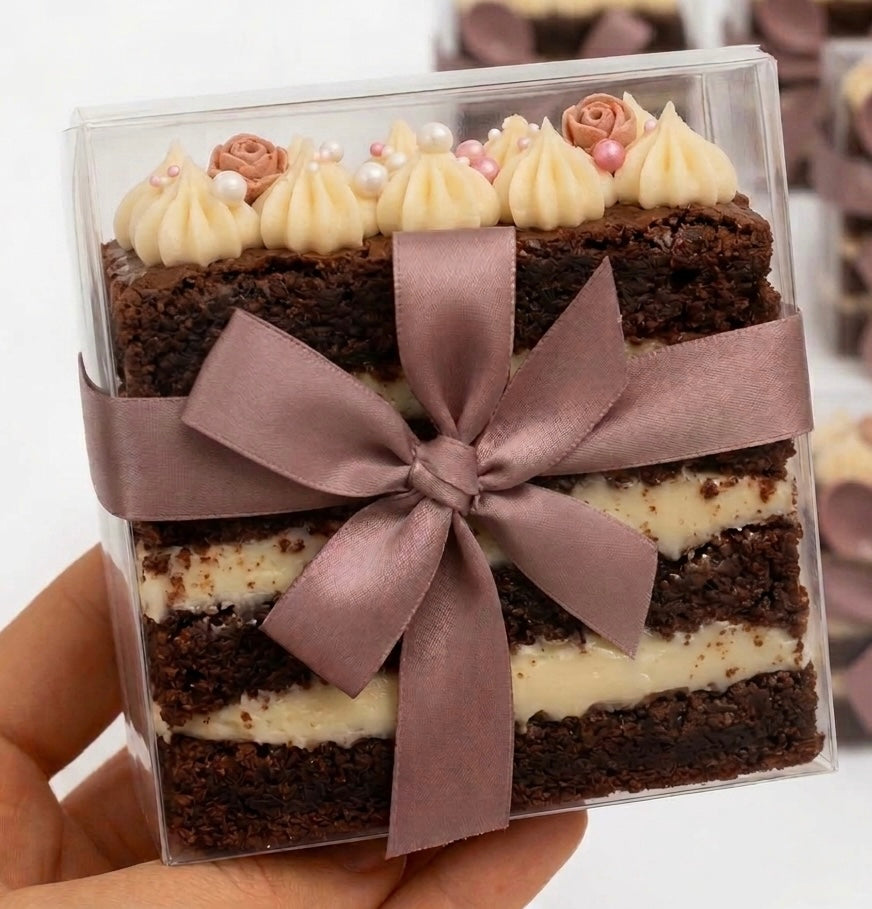 London Cake Slice PVC Box (10pc)