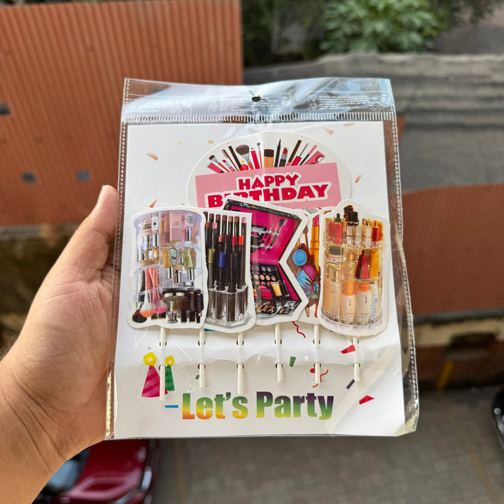 Makeup Theme Paper Topper