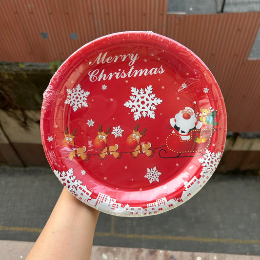 Christmas Disposable - Christmas Plates (10pc)