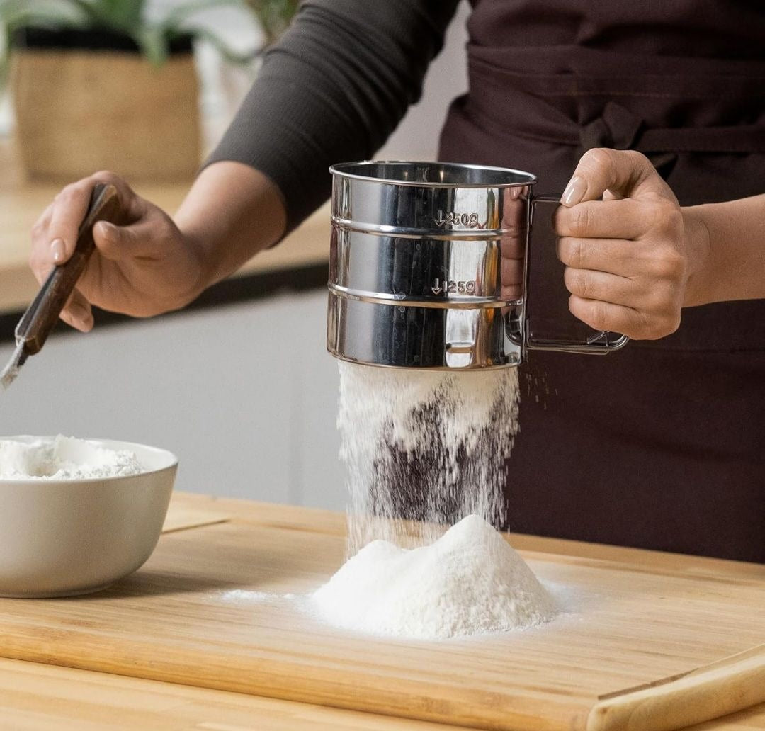 Stainless Steel Flour Sifter Sieve Cup || Trending Tiramisu Cocoa Duster