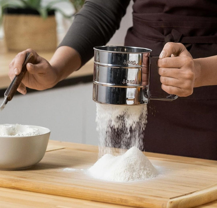 Stainless Steel Flour Sifter Sieve Cup || Trending Tiramisu Cocoa Duster
