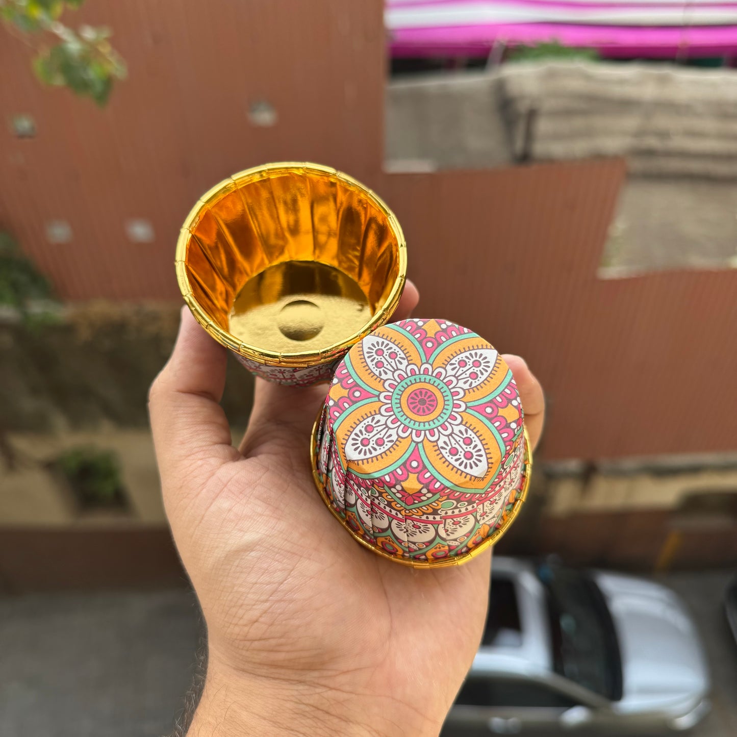 Printed Metallic Cupcake Liner (50pc)