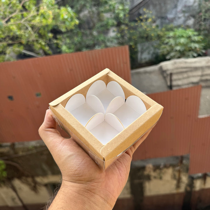 4 Cavity Premium Chocolate Box (10pcs)