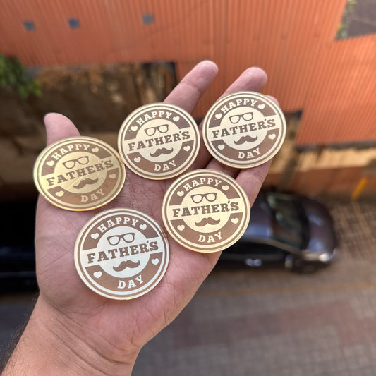Father’s Day Coin Charm (5pc)