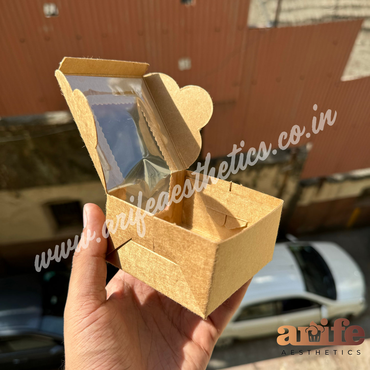 1 in 1 Brownie / Cookie Box 10pcs Kraft