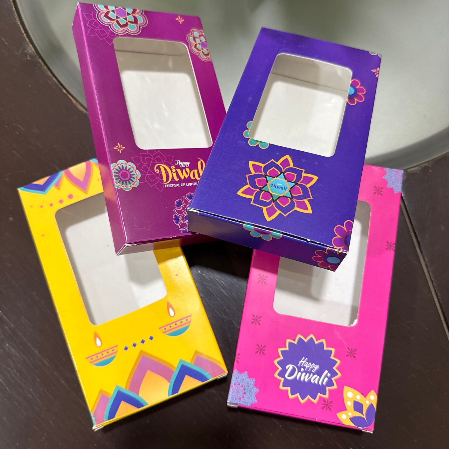 Diwali Multipurpose Kunafa / Chocolate Bar Box • Used For Candle Packaging As Well (10pc)