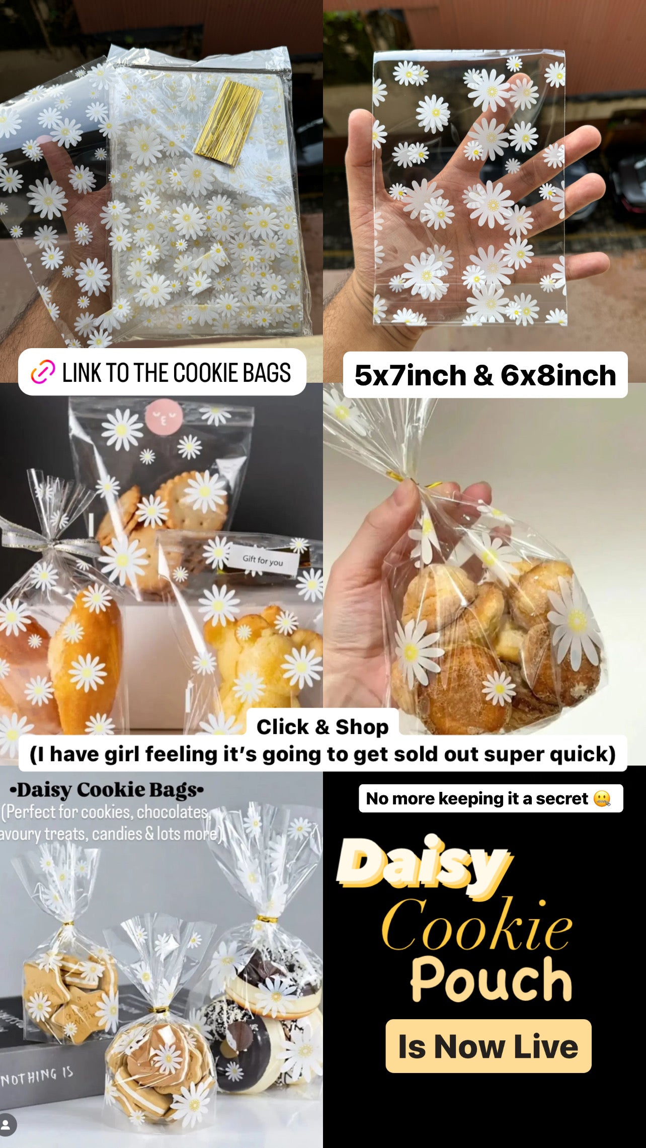 Daisy Cookie Pouch