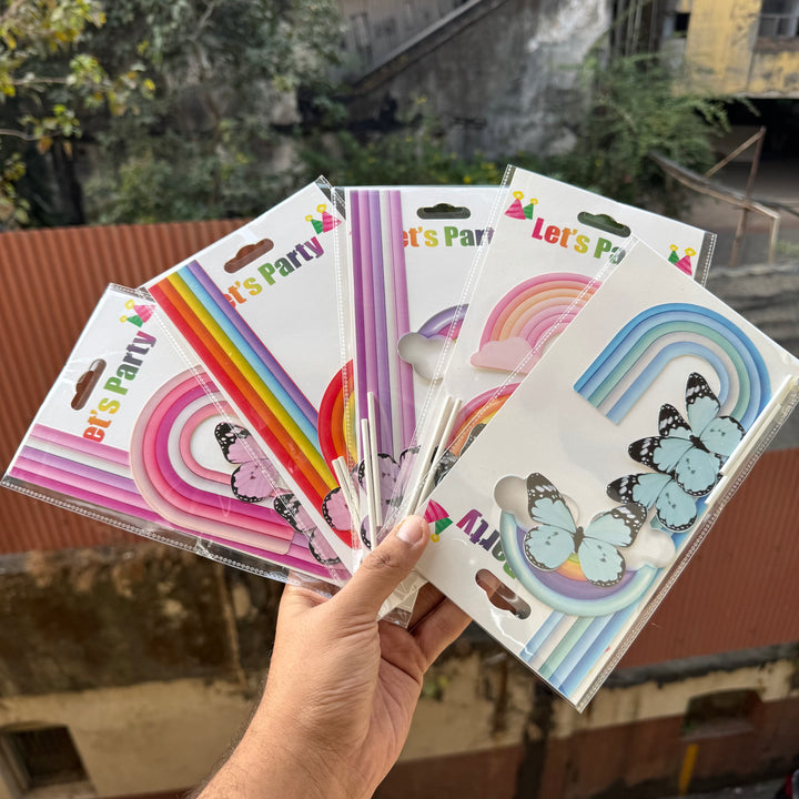 Rainbow Paper Topper Sets